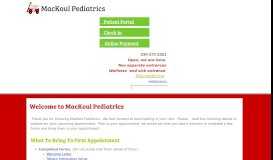 
							         Patients - MacKoul Pediatrics								  
							    