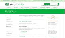 
							         Patients - Marshall Health								  
							    