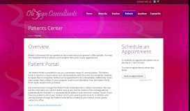 
							         Patients - ObGyn Consultants								  
							    