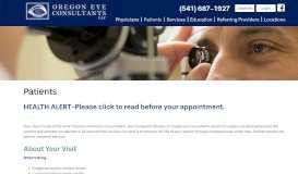 
							         Patients | Oregon Eye Consultants								  
							    