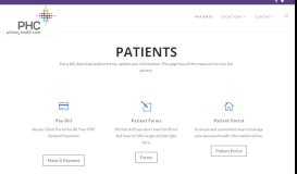 
							         Patients | PHC Inc - Primary Health Care								  
							    