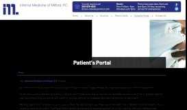 
							         Patient's Portal | Connecticut | Internal Medicine of Milford, P.C.								  
							    