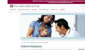 
							         Patients relation (909) 464-8600. - Chino Valley Medical Center								  
							    