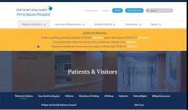 
							         Patients & Visitors – AJH - Anna Jaques Hospital								  
							    
