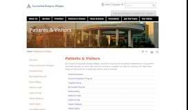 
							         Patients & Visitors | Allegan General Hospital								  
							    