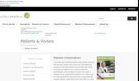 
							         Patients & Visitors | Citrus Memorial Hospital | Inverness, FL								  
							    