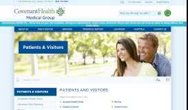 
							         Patients & Visitors: Covenant Medical Group								  
							    