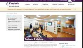 
							         Patients & Visitors - Einstein Health								  
							    