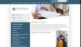 
							         Patients & Visitors - Fort Madison Community Hospital								  
							    