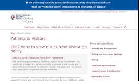 
							         Patients & Visitors | Fort Sanders Regional Medical Center, a member ...								  
							    