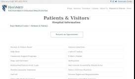 
							         Patients & Visitors – Hays Medical Center								  
							    