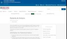 
							         Patients & Visitors | HCA Corpus Christi Medical Center | Corpus ...								  
							    