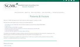 
							         Patients & Visitors Information Guide - South Georgia Medical Center								  
							    