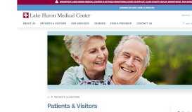 
							         Patients & Visitors - Lake Huron Medical Center								  
							    