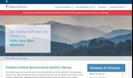 
							         Patients & Visitors | Mission Health								  
							    