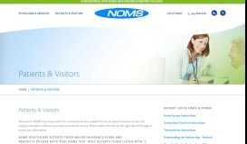 
							         Patients & Visitors | NOMS								  
							    