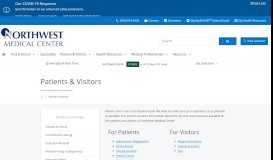 
							         Patients & Visitors | Northwest Medical Center								  
							    