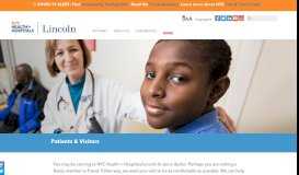 
							         Patients & Visitors | NYC Health + Hospitals/Lincoln								  
							    