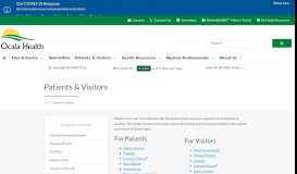 
							         Patients & Visitors | Ocala Health | Ocala, FL								  
							    