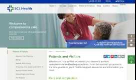 
							         Patients & Visitors | SCL Health								  
							    