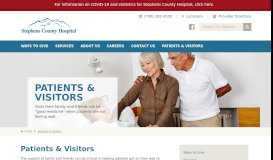 
							         Patients & Visitors | Stephens County Hospital								  
							    