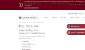 
							         Patients & Visitors | Temple Health Center City | Temple Health								  
							    