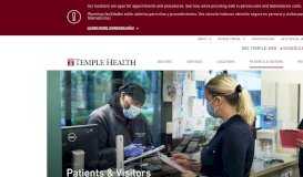
							         Patients & Visitors - Temple Health								  
							    