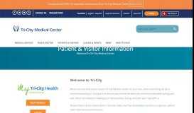 
							         Patients & Visitors | Tri-City Medical Center								  
							    