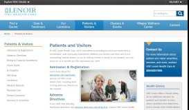 
							         Patients & Visitors | UNC Lenoir Health Care								  
							    
