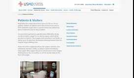 
							         Patients & Visitors | USMD Hospital at Arlington								  
							    