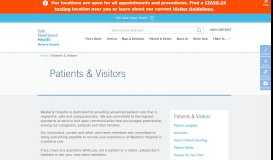 
							         Patients & Visitors – Westerly Hospital								  
							    