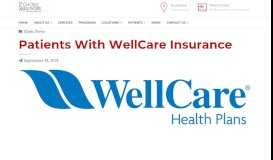
							         Patients With WellCare Insurance - 1st Choice Healthcare								  
							    