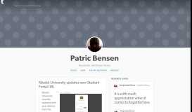 
							         Patric Bensen — Kibabii University updates new Student Portal URL								  
							    