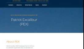 
							         Patriot Excalibur (PEX) - Sigma Bravo								  
							    
