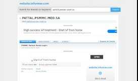 
							         pattal.psmmc.med.sa at WI. PSMMC Patient Portal Login:								  
							    