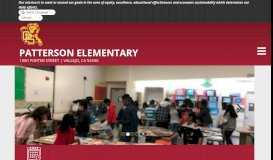 
							         Patterson Elementary								  
							    