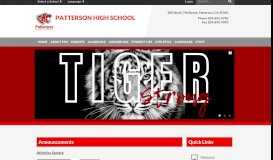 
							         Patterson High School: Home								  
							    