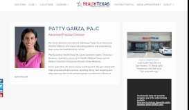 
							         Patty Garza | HealthTexas | Best Family Doctors In San Antonio								  
							    