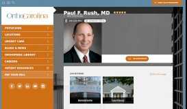 
							         Paul F. Rush, MD - OrthoCarolina								  
							    