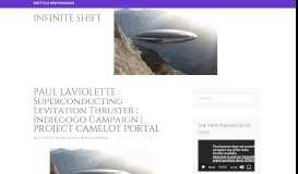 
							         PAUL LAVIOLETTE : Superconducting Levitation Thruster : Indiegogo ...								  
							    