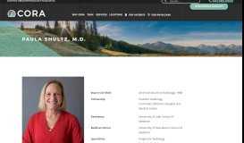 
							         Paula Shultz, M.D. | Central Oregon Radiology Associates								  
							    