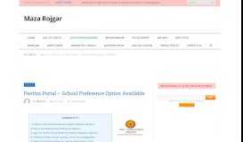 
							         Pavitra Portal Registration Preference Option Selection- Maza Rojgar								  
							    