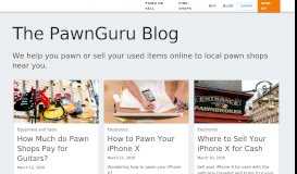 
							         PawnGuru | Need a pawn shop? Get multiple offers on your ...								  
							    