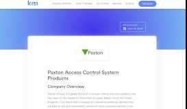 
							         Paxton Access Control Review, Pricing + Features | Kisi								  
							    