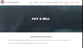 
							         Pay a Bill | World Insurance Associates LLC								  
							    