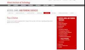 
							         Pay a Citation | Access, Card, and Parking Services | Illinois Institute of ...								  
							    