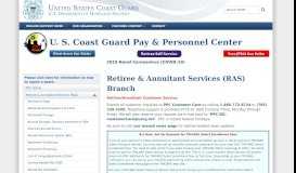 
							         Pay and Personnel Center (PPC), Retiree and Annuitant Services								  
							    