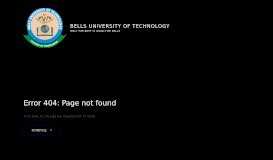 
							         Pay-Apply Online - Bells University Of Technology								  
							    