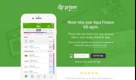 
							         Pay Aqua Finance with Prism • Prism - Prism Bills								  
							    