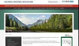 
							         Pay Bill | Kalispell Regional Healthcare								  
							    